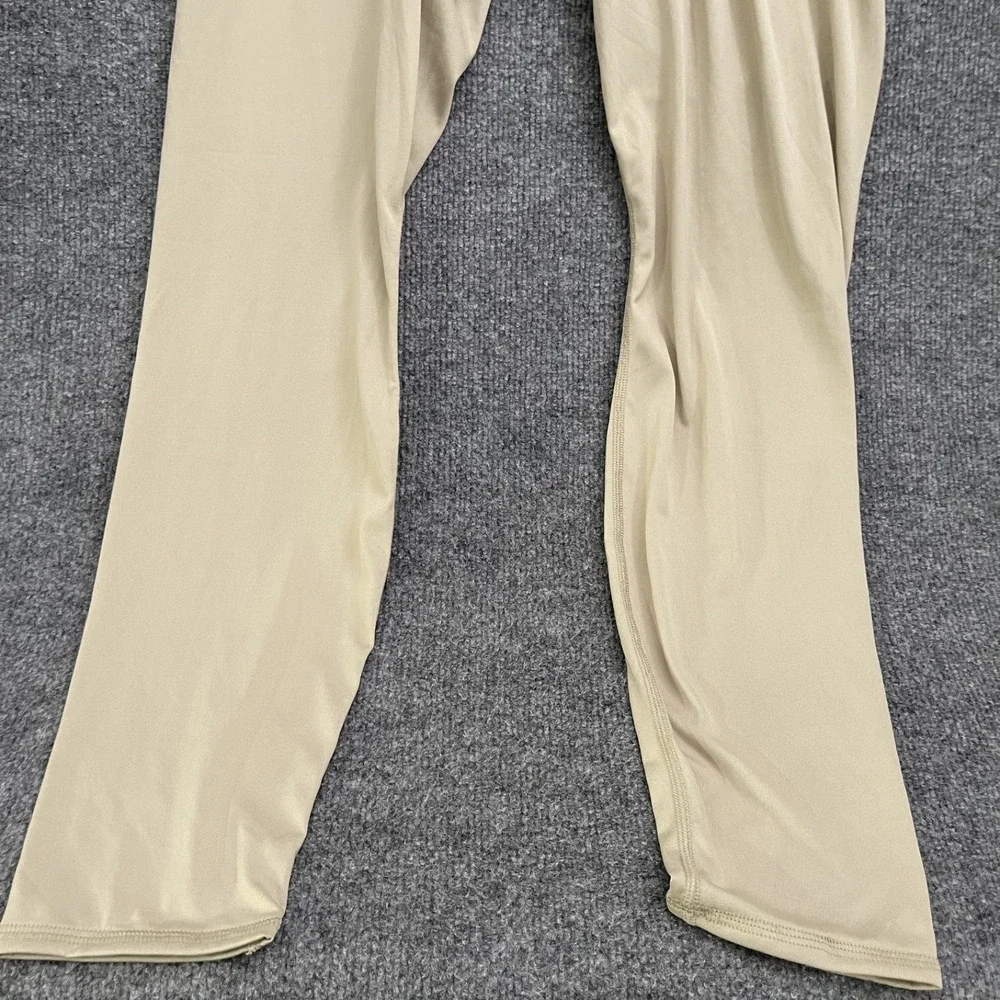 Polartec Power Dry Drawers Mens Sz S Cold Weather Base Layer Tights Beige